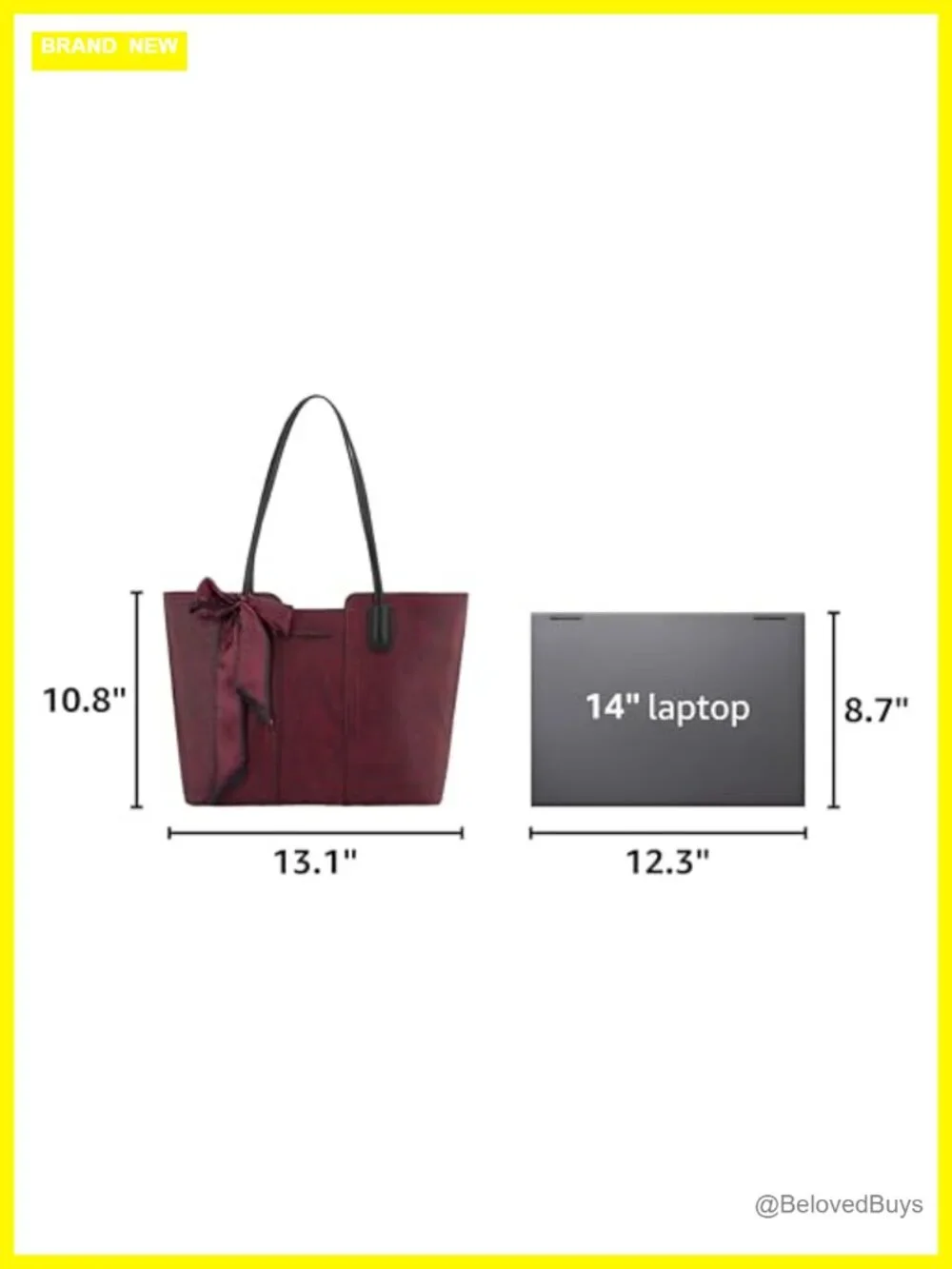 Vegan Leather Tote Bag Top Handle Satchel Purse with Scarf